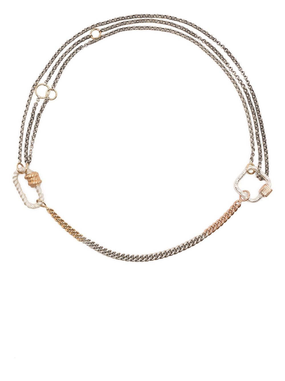 Marla Aaron twisted lock chain necklace