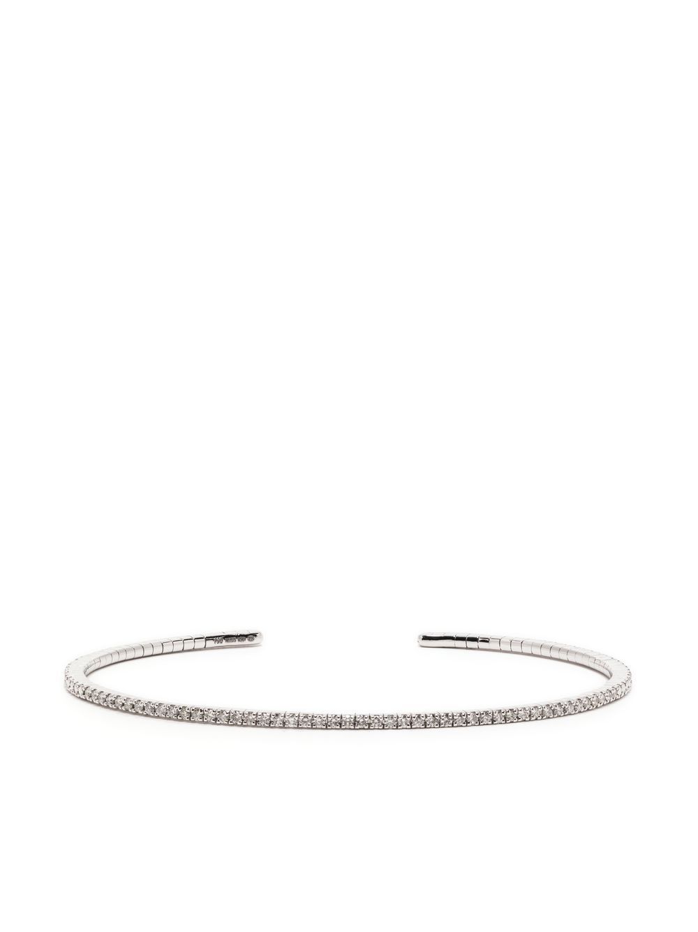 We by WHITEbIRD pavé diamond thin cuff bracelet