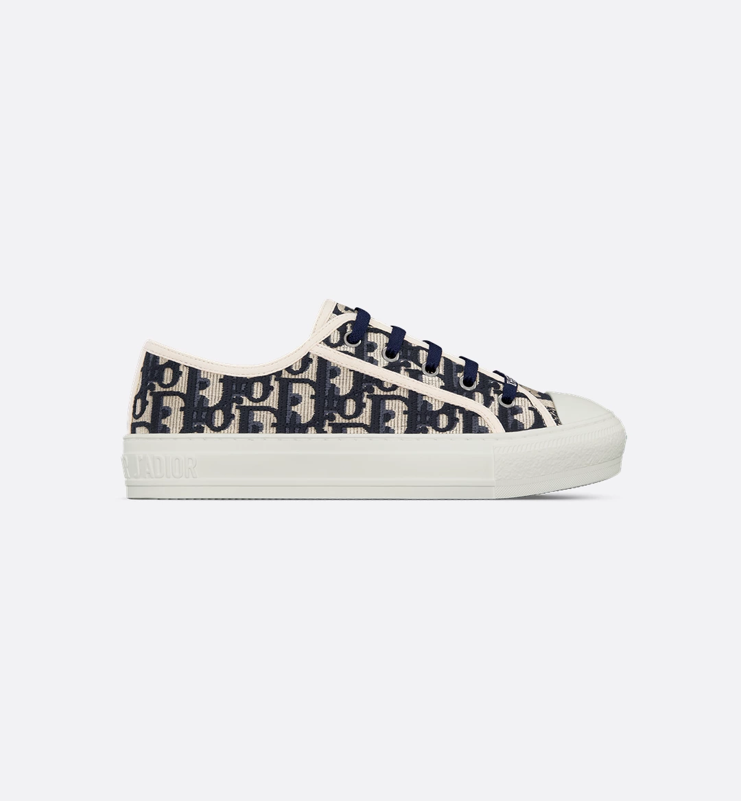 Walk'n'Dior Sneaker Deep Blue Dior Oblique Embroidered Cotton